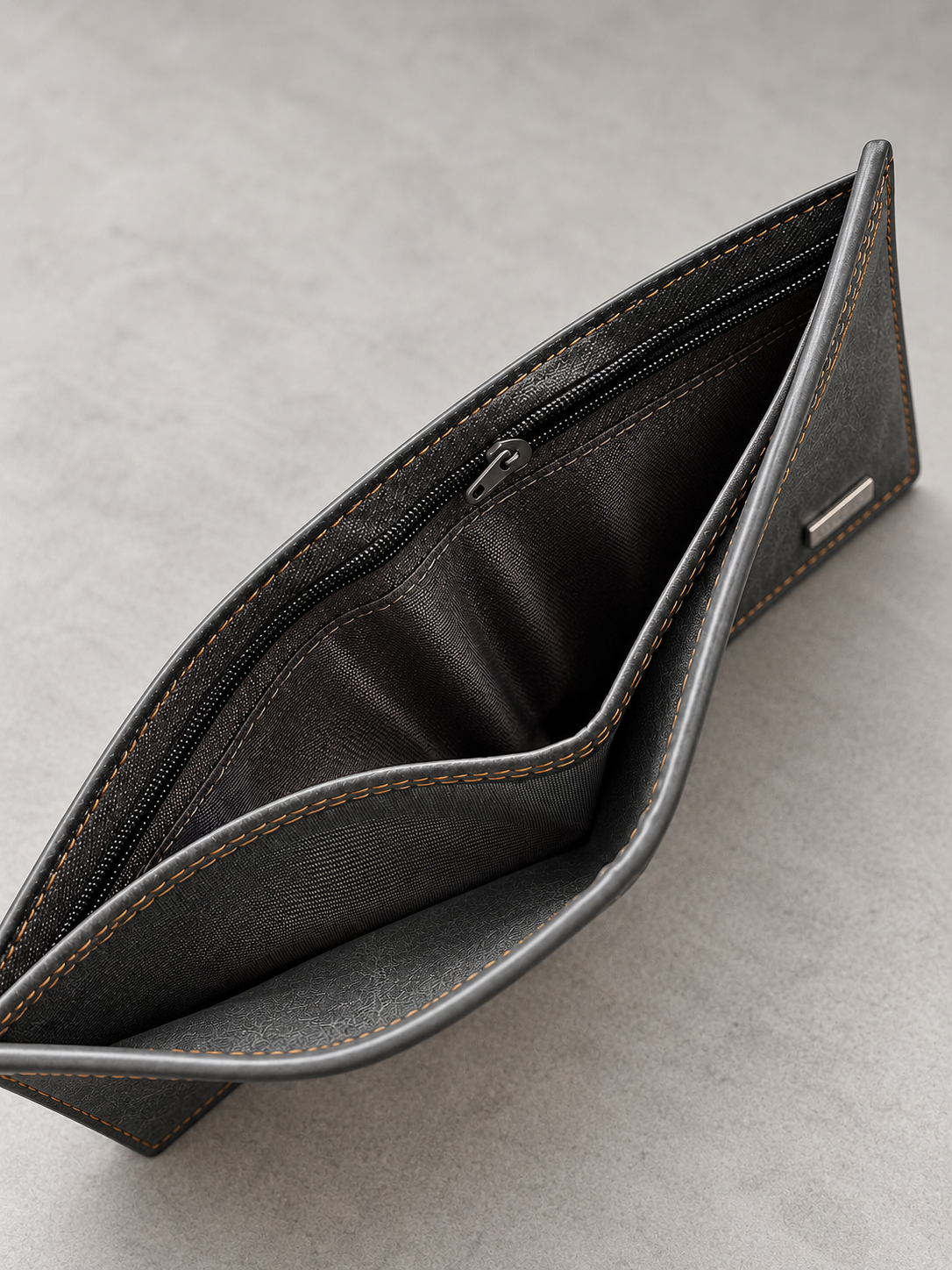 Luxury Vintage Wallet - Dark Grey