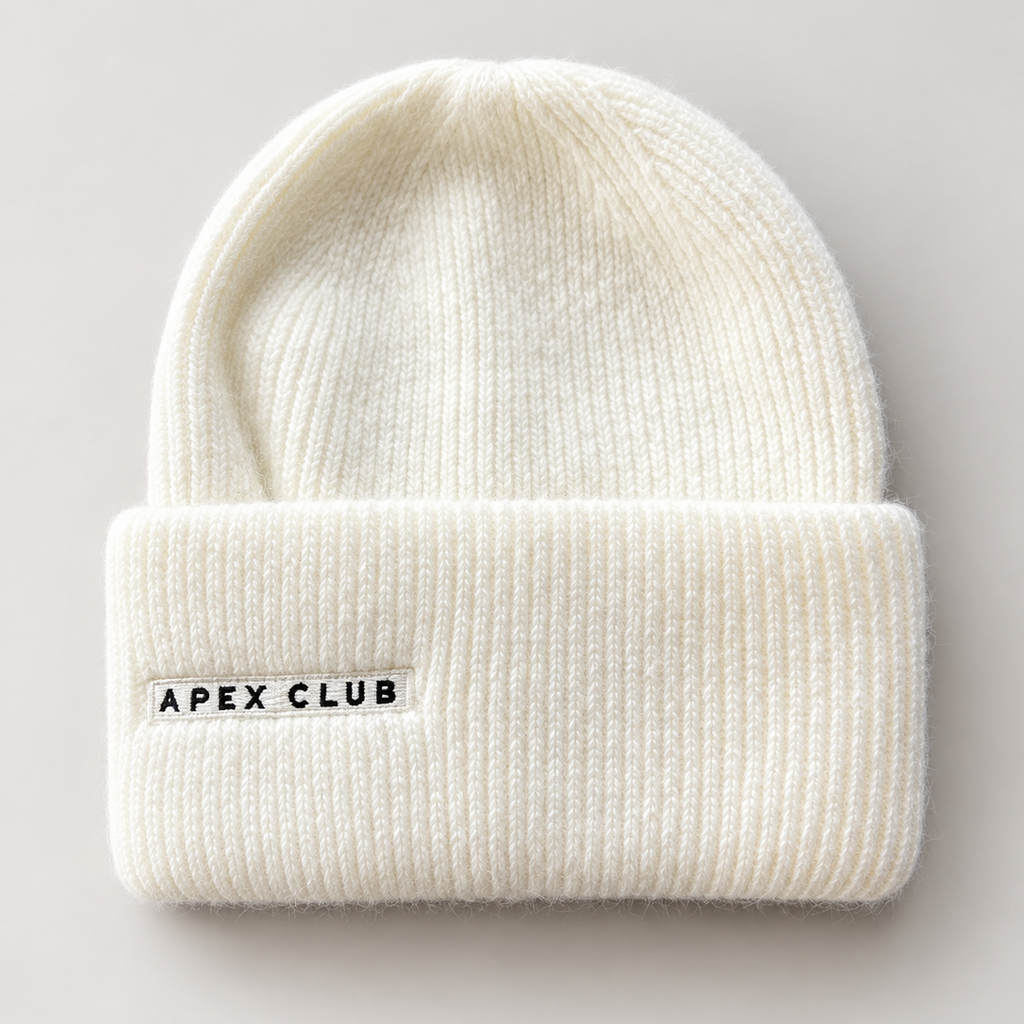 APEX CLUB Angora Rabbit Fur Beanie