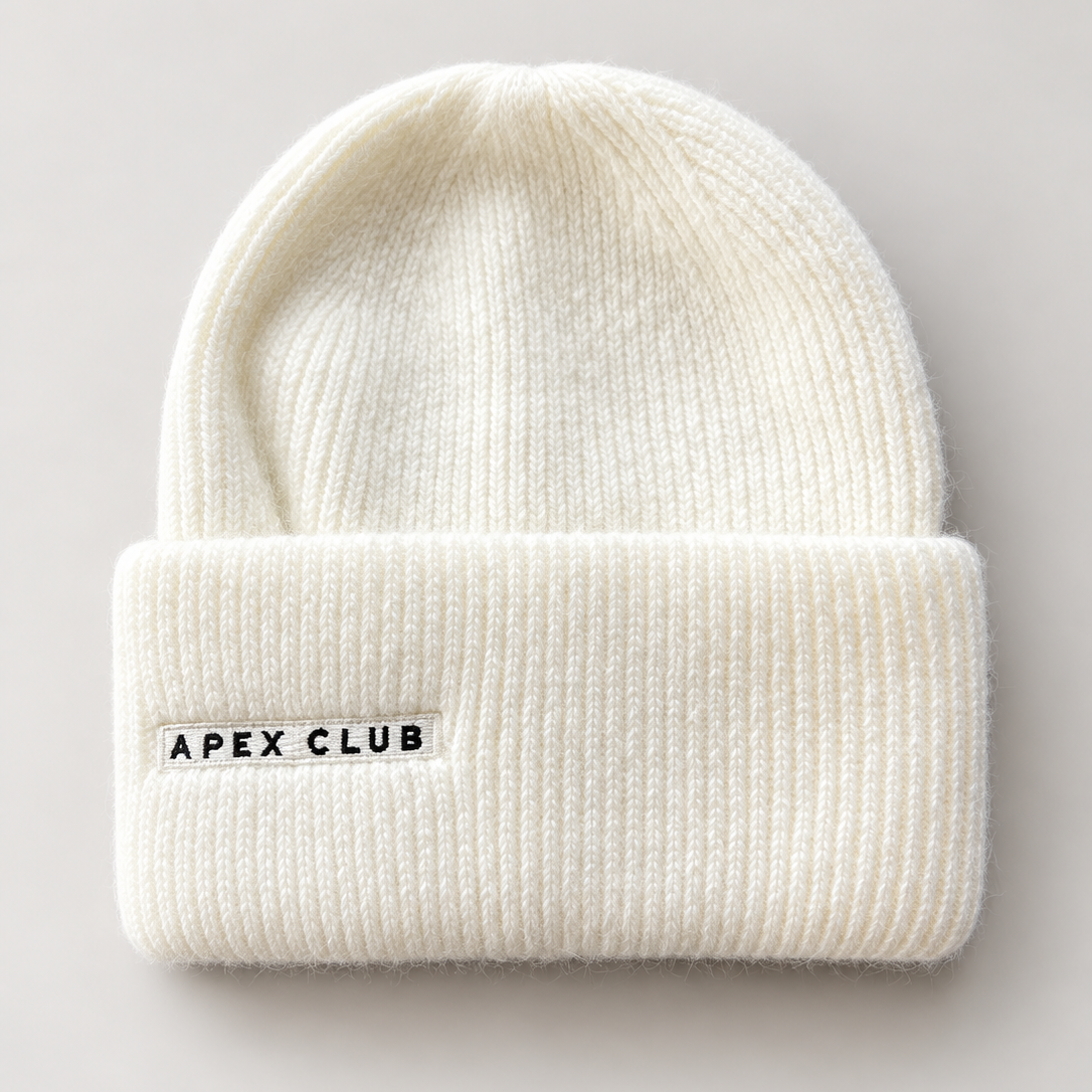 APEX CLUB Angora Rabbit Fur Beanie