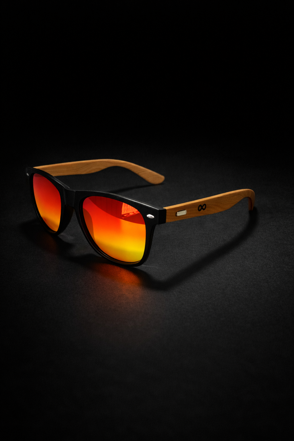 Wayfarer-Style Reflective Sunglasses