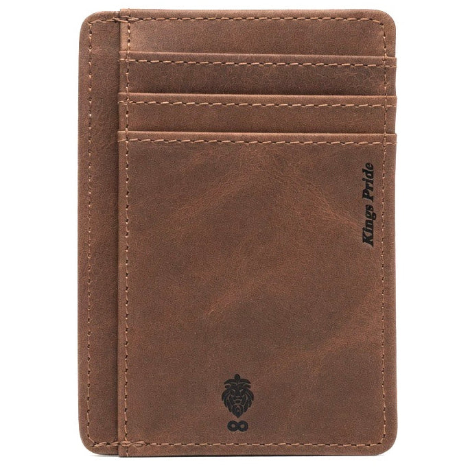 Kings Pride Slim-line Card Wallet - Tan